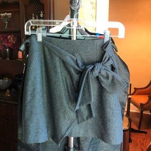 Aritzia grey mini skirt